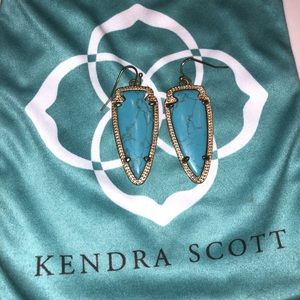 Kendra Scott Arrow earrings - turquoise